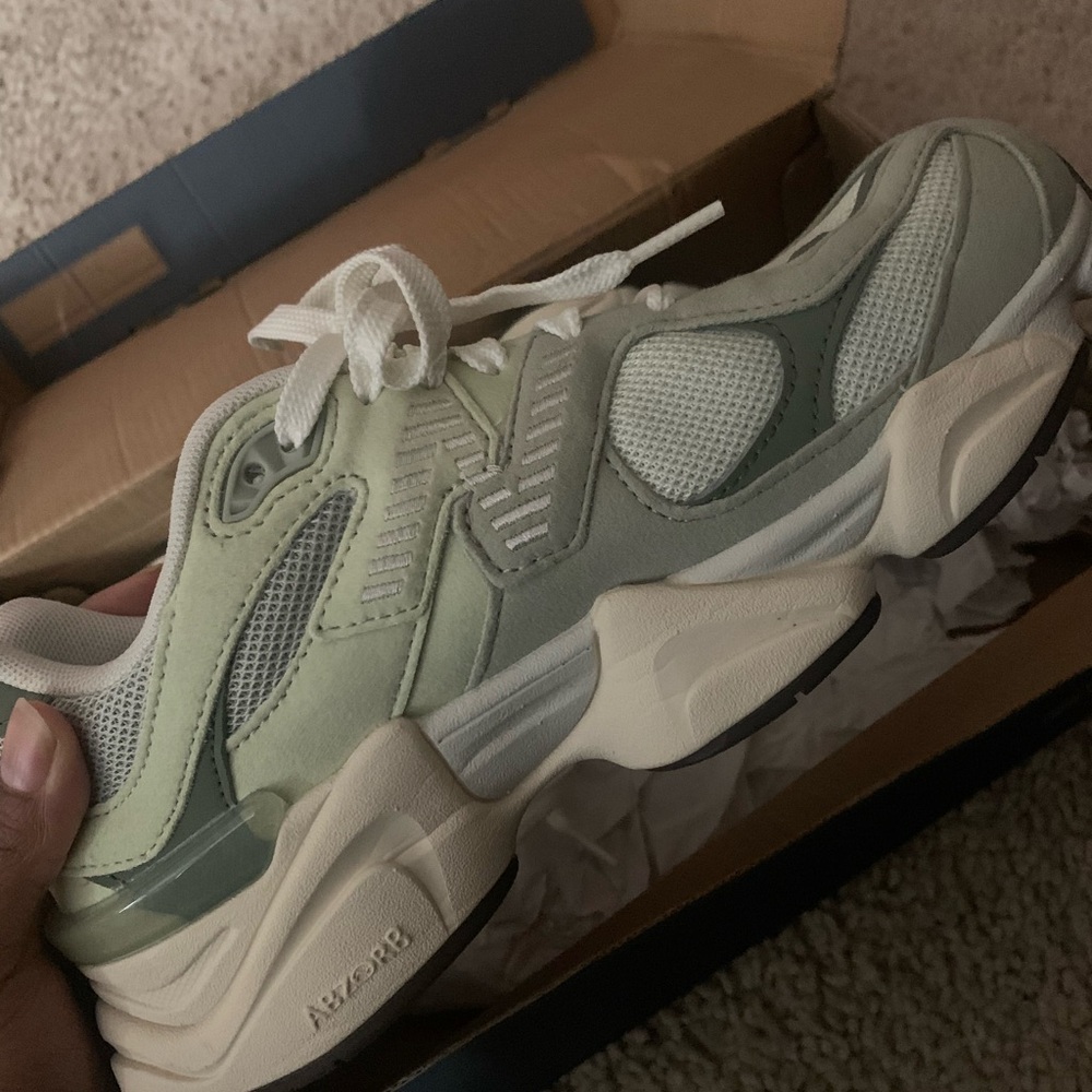 New Balance Mint and Sage Green Off-White Sneakers 9060